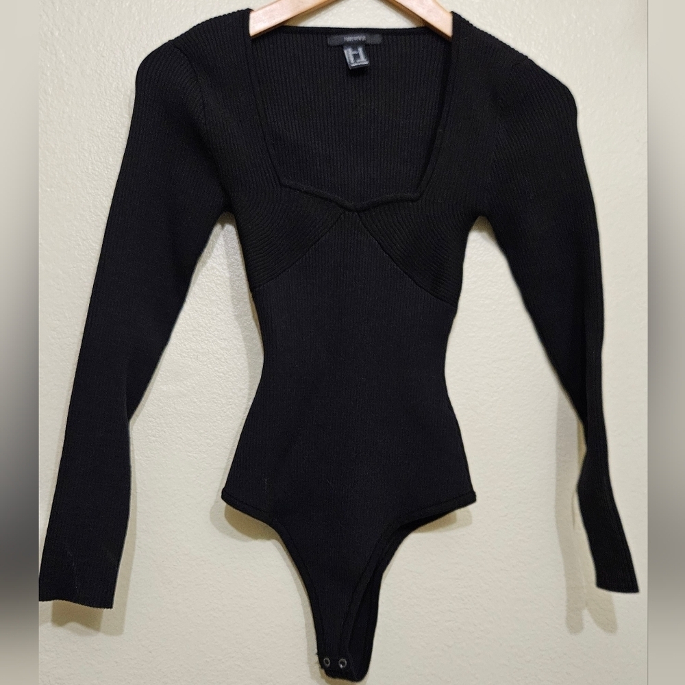 Forever 21 Black Ribbed Knitwear
